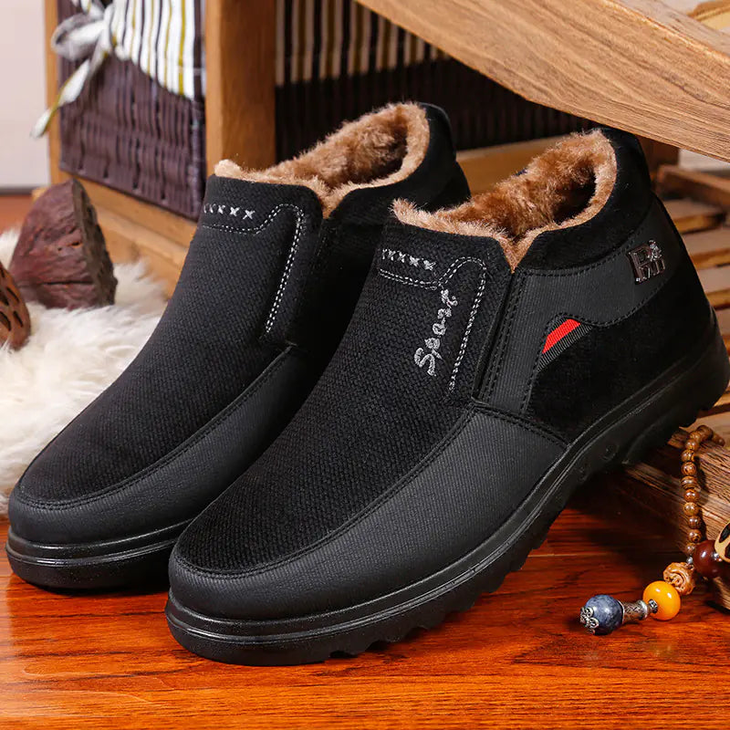 Beijing Style Winter Cotton Shoes for Elderly Men