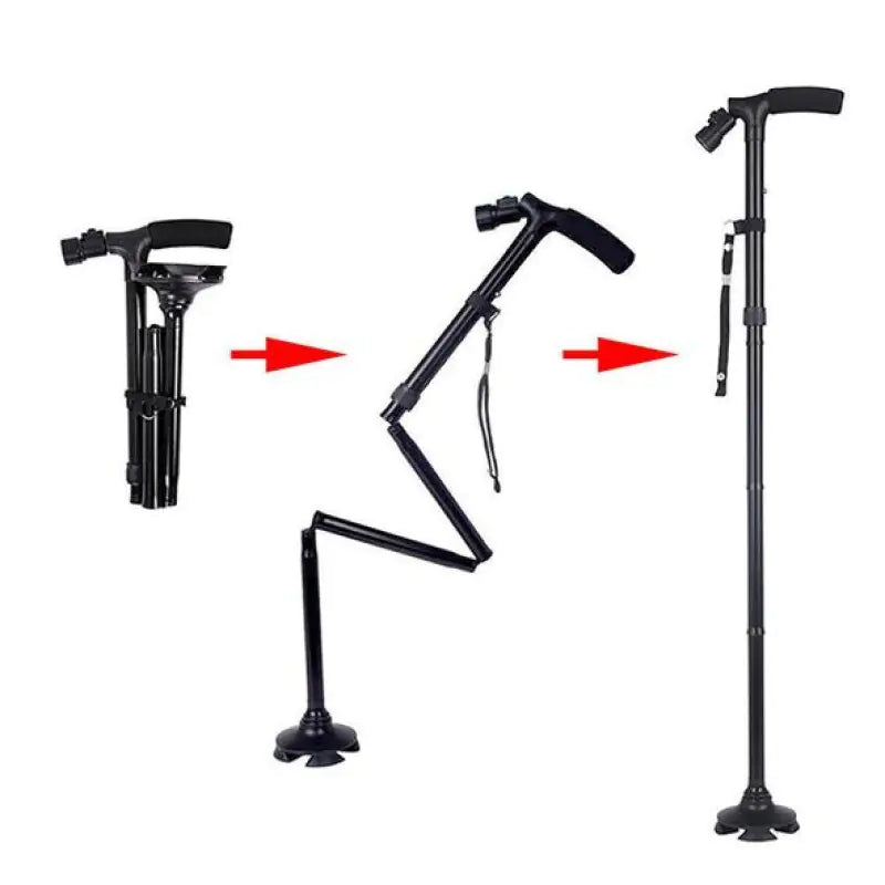 LED Folding and Telescopic Walking Cane