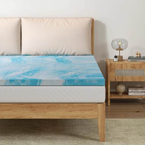 CH CHARME HOUSE 3 Inch Memory Foam Mattress Topper Twin Size Gel Infused Memory Foam Bed Topper for Back Pain Relief Cooling Mattress Pad CertiPUR-US Certified 75×38"