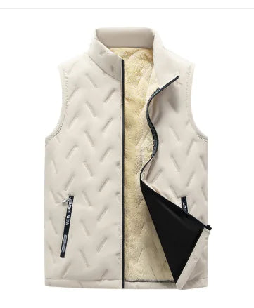 Plush Plus Cotton Large Size Down Cotton Vest For The Middle Aged And Elderly