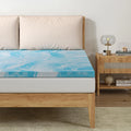 CH CHARME HOUSE 3 Inch Memory Foam Mattress Topper Twin Size Gel Infused Memory Foam Bed Topper for Back Pain Relief Cooling Mattress Pad CertiPUR-US Certified 75×38"