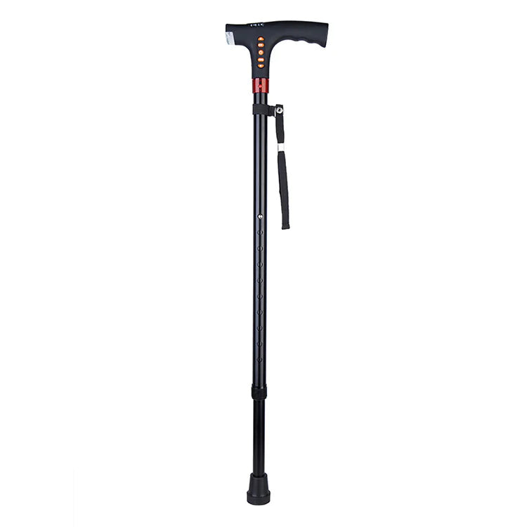 Multi-Function LED Alarm Radio Crutch for Elderly