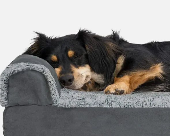 L-Shaped Memory Foam Pet Mattress, Removable & Washable