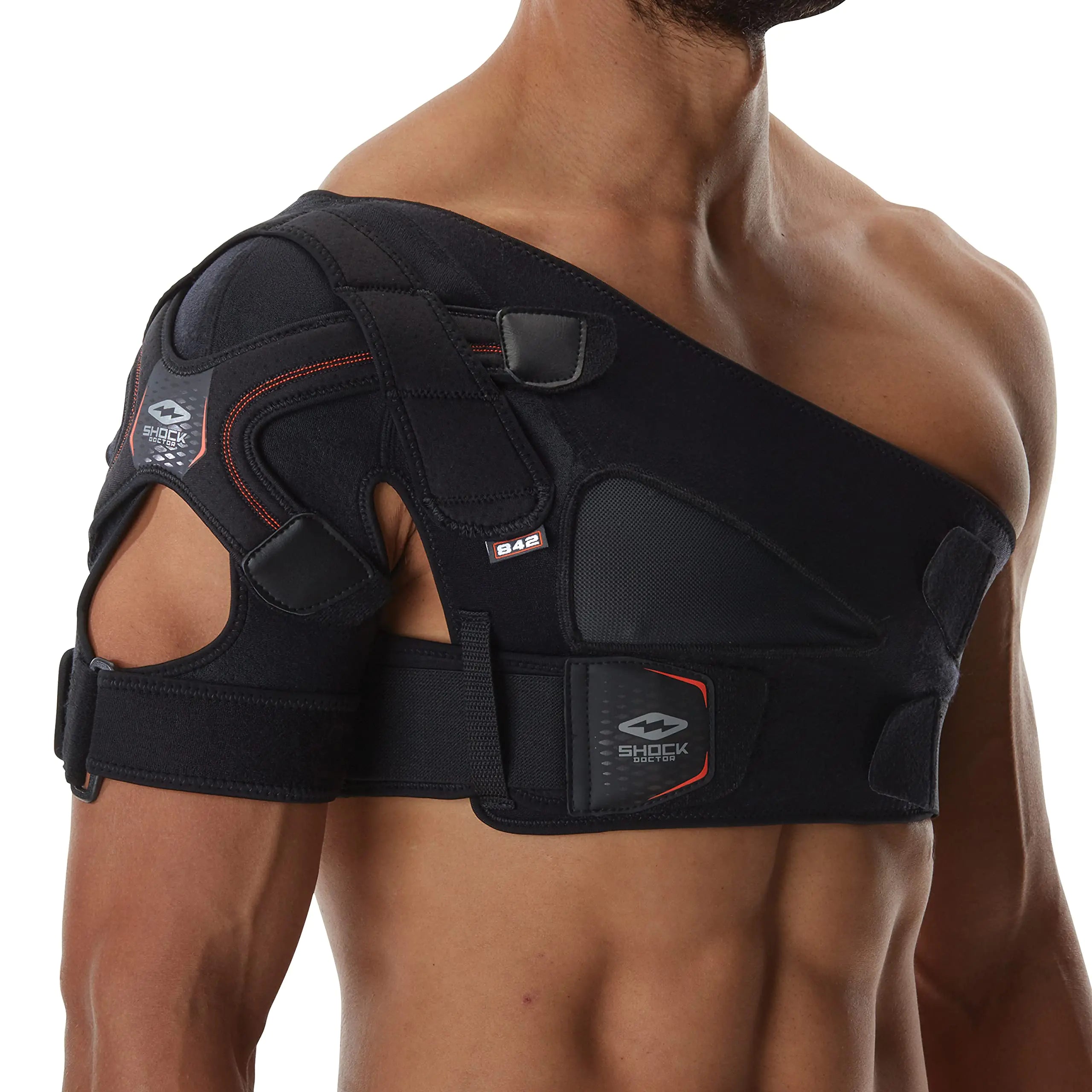 Shock Doctor Shoulder Brace for Men Shoulder Support Brace Prevents & Promotes Healing from AC Sprains Rotator Cuff Shoulder Brace & Moderate Separations Rotator Cuff Support Brace