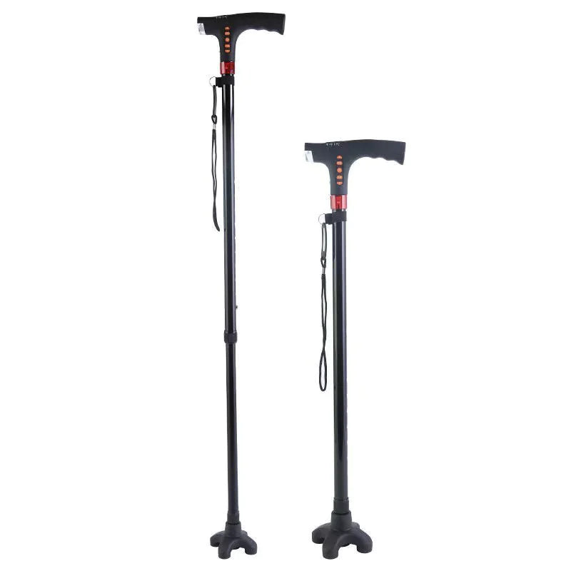 Multi-Function LED Alarm Radio Crutch for Elderly
