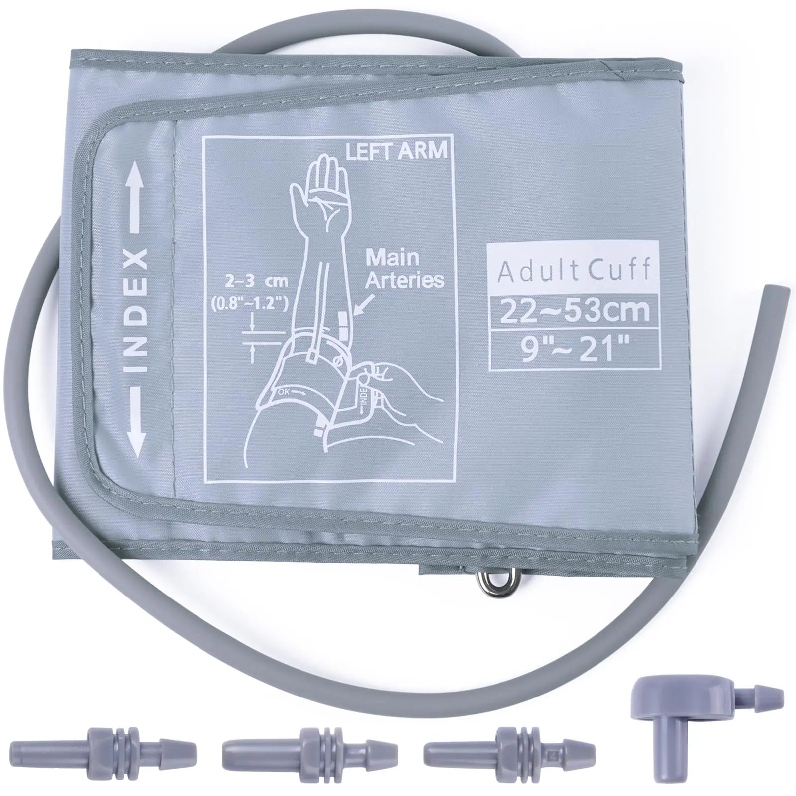 Extra Large Blood Pressure Cuff : AILE Universal 9-21" XL Blood Pressure Cuff for Big Arm Widely Applicable to Automatic Upper Arm Blood Pressure Monitor Adjustable Soft Comfortable