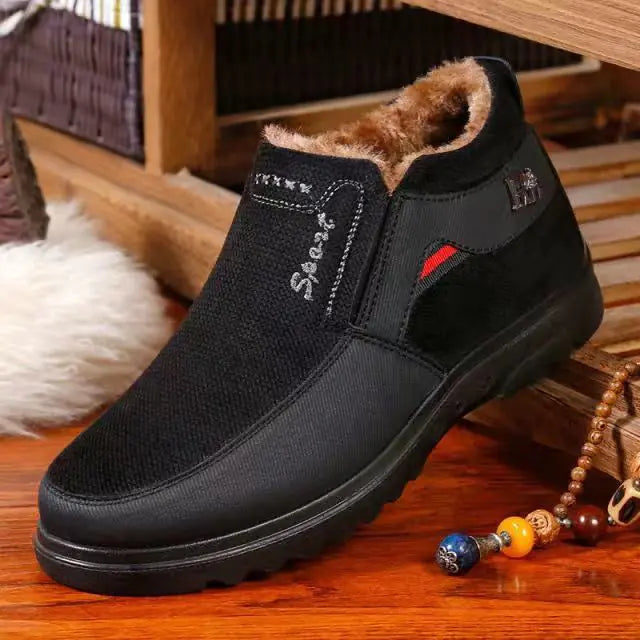 Beijing Style Winter Cotton Shoes for Elderly Men